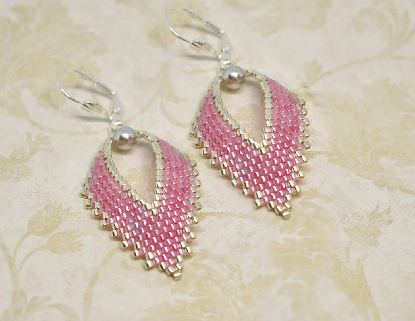Russian Leaf Beaded Earrings - The Pastels (11 colors) - Chic Brico