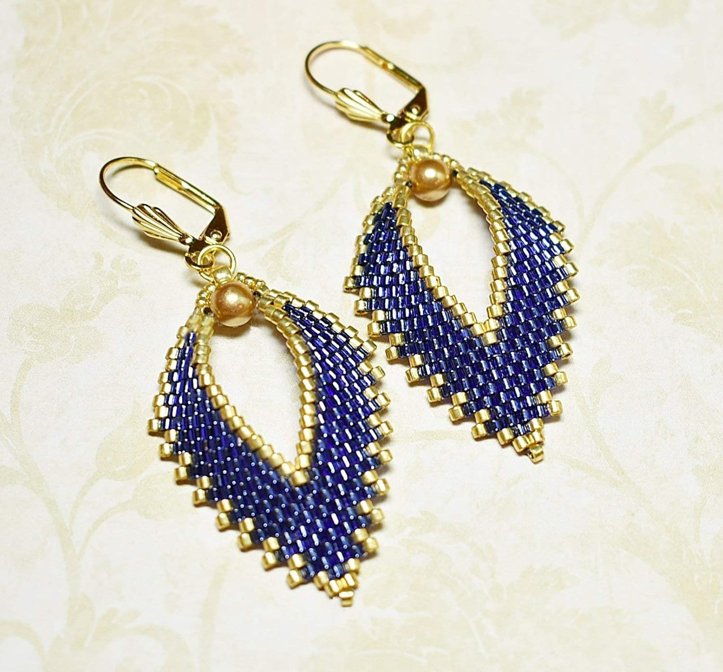 Russian Leaf Beaded Earrings - The Jewel Tones (10 colors) - Chic Brico