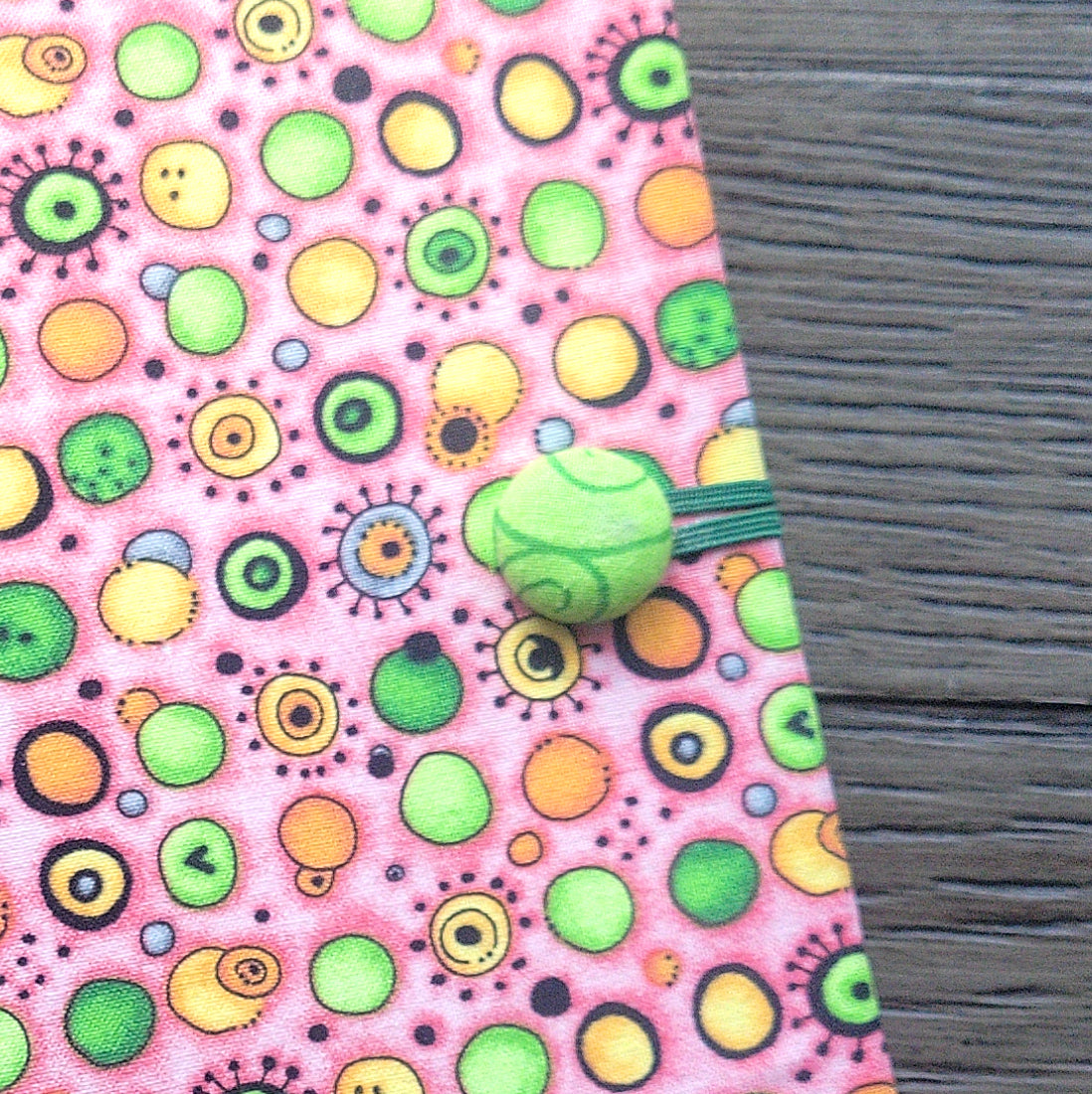 Fabric Covered Hardcover Notebook Composition Book Cover - Googly Eyes - Chic Brico
