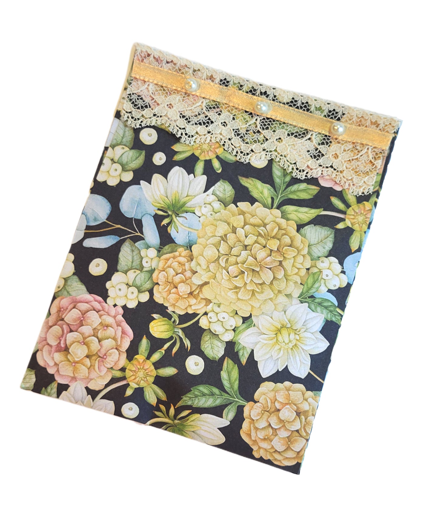 Pearls & Lace Chamomile Scented Drawer, Closet & Car Sachets, Large Size 4" x 5", 3-Pack - Chic Brico