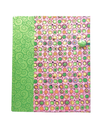 Fabric Covered Hardcover Notebook Composition Book Cover - Googly Eyes - Chic Brico