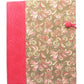 Fabric Covered Hardcover Notebook Composition Book Cover - Red & Brown Paisley - Chic Brico