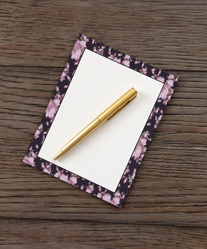 Lavender After Dark Boxed Stationery Set – 20 Notecards, 20 Envelopes & Gold Pen