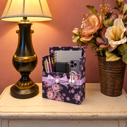 Lavender After Dark Boxed Stationery Set – 20 Notecards, 20 Envelopes & Gold Pen