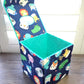 Fabric Covered Tissue Box Holder, Kid's Bedroom Decor, Cartoon Animals