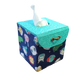 Fabric Covered Tissue Box Holder, Kid's Bedroom Decor, Cartoon Animals