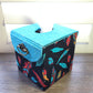 Fabric Covered Tissue Box Holder, Elegant Home, Bath or Bedroom Decor, Native American Feather Print