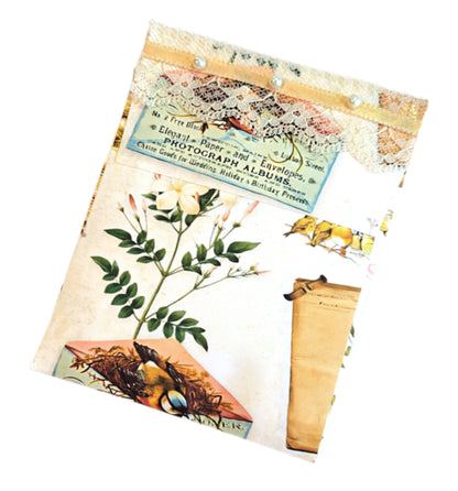 Pearls & Lace Eucalyptus Scented Drawer, Closet & Car Sachets, Large Size 4" x 5", 3-Pack - Chic Brico