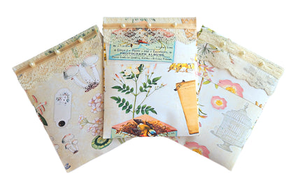 Pearls & Lace Eucalyptus Scented Drawer, Closet & Car Sachets, Large Size 4" x 5", 3-Pack - Chic Brico
