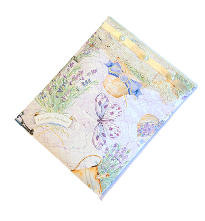 Pearls & Lace Lavender Scented Drawer, Closet & Car Sachets, Large Size 4" x 5", 3-Pack - Chic Brico