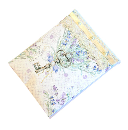 Pearls & Lace Lavender Scented Drawer, Closet & Car Sachets, Large Size 4" x 5", 3-Pack - Chic Brico