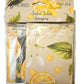 Pearls & Lace Lemongrass Scented Drawer, Closet & Car Sachets, Large Size 4" x 5", 3-Pack - Chic Brico