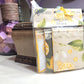 Pearls & Lace Lemongrass Scented Drawer, Closet & Car Sachets, Large Size 4" x 5", 3-Pack - Chic Brico