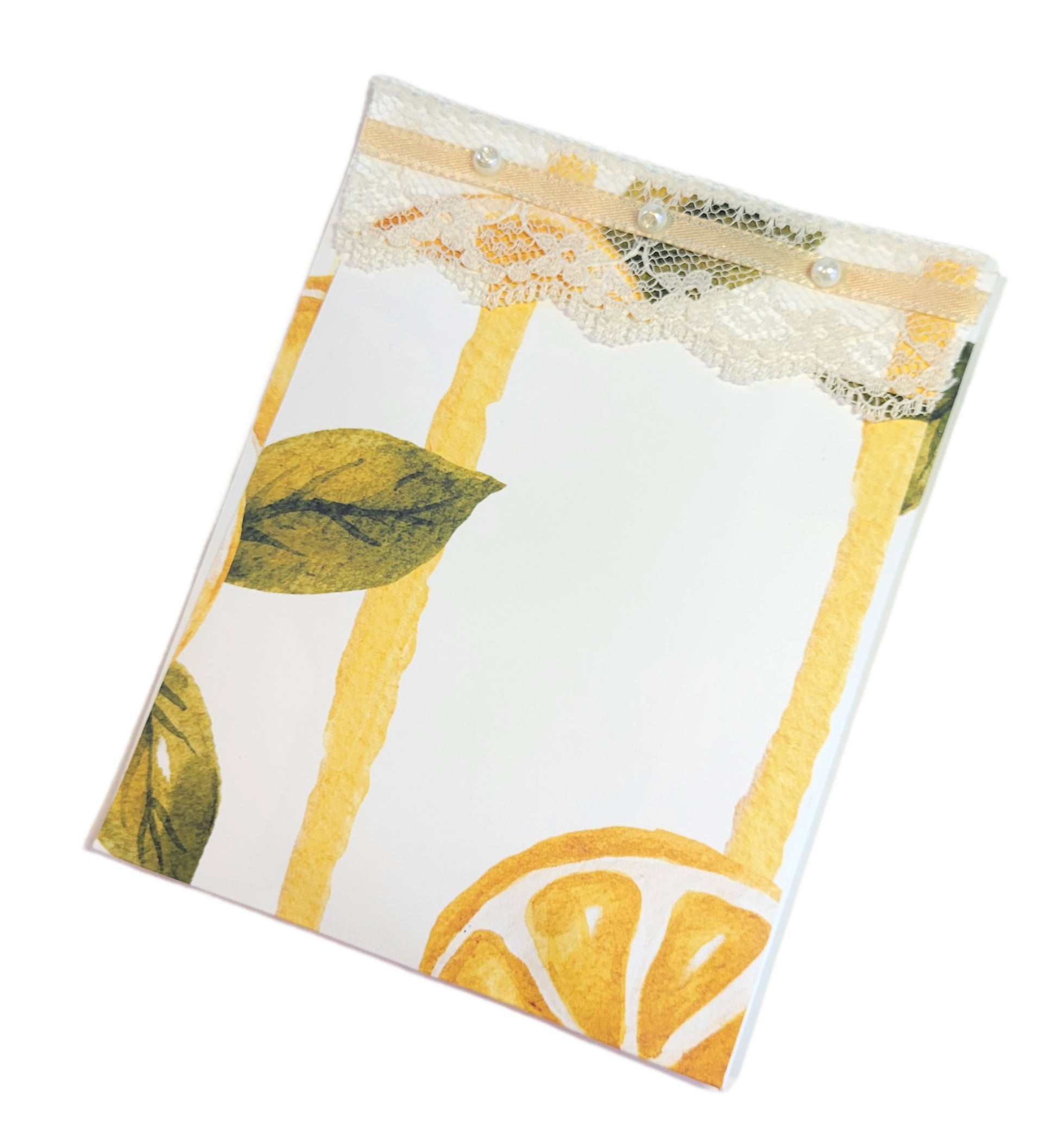 Pearls & Lace Lemongrass Scented Drawer, Closet & Car Sachets, Large Size 4" x 5", 3-Pack - Chic Brico