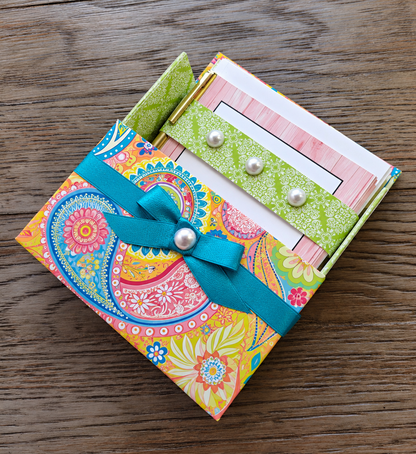 Paisley Paradise Boxed Stationery Set – 20 Notecards, 20 Envelopes & Gold Pen
