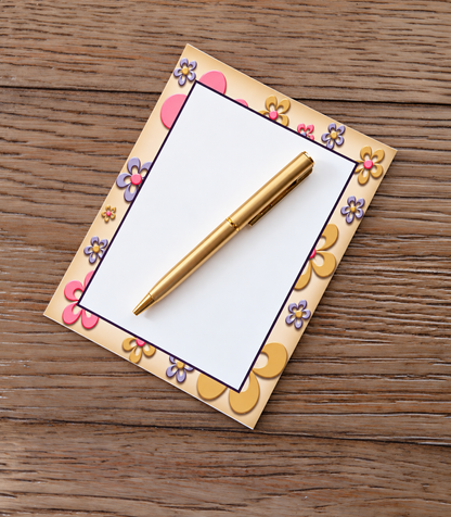 Lavender Whimsy Boxed Stationery Set – 20 Notecards, 20 Envelopes & Gold Pen