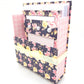 42-Pc Stationery Gift Box Set w/Reusable Desktop Organizer Box and Gold Pen - Black, Pink & Yellow Roses