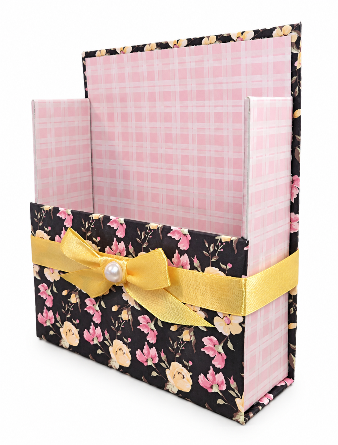 Midnight Rose Garden Boxed Stationery Set – 20 Notecards, 20 Envelopes & Gold Pen - Chic Brico