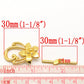 JGFinds Lily Flower Bracelet Toggle Clasps - 10 Sets of Gold Tone DIY Jewelry Making Crafts - Chic Brico