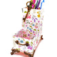 Spring Flowers Bouquet Desktop Organizer for Pens and Clips w/Antique Key Accent - Chic Brico
