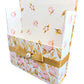 42-Pc Stationery Gift Box Set w/Reusable Desktop Organizer Box and Gold Pen - Pink Magnolias - Chic Brico