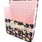 42-Pc Stationery Gift Box Set w/Reusable Desktop Organizer Box and Gold Pen - Black, Pink & Yellow Roses - Chic Brico