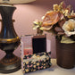 42-Pc Stationery Gift Box Set w/Reusable Desktop Organizer Box and Gold Pen - Black, Pink & Yellow Roses - Chic Brico