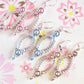Light Blue Pearl and Silver Oval Hoop Earrings made with Swarovski Pearls - Chic Brico